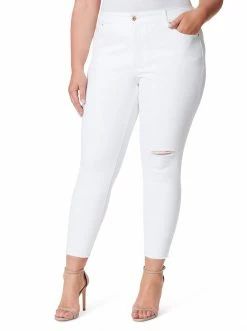 OJG Adored Ankle Skinny Jeans In White