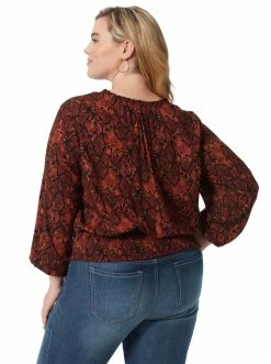 OJG Emery Blouse In Mystic Snake