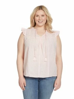 OJG Clothing Alisha Top In Chalk Pink