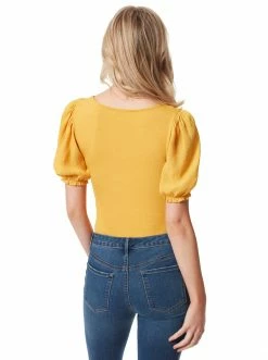 OJG Noa Bodysuit In Golden Yellow