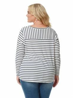 OJG Esma Top In Gardenia Stripe Clothing