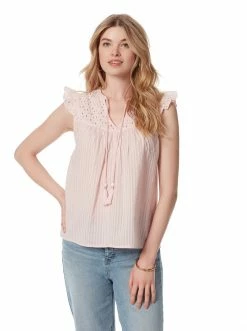 OJG Clothing Alisha Top In Chalk Pink