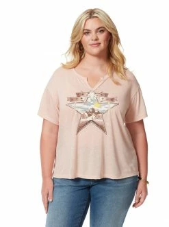 OJG Clothing Aitana Tee In Cameo Rose