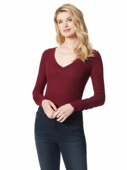 OJG Kira Bodysuit In Tawny Port