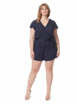 OJG Ilona Romper In Feathered Spots