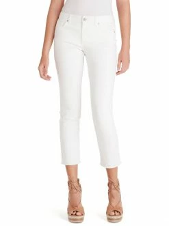 OJG Clothing Arrow Straight Ankle Jeans In White