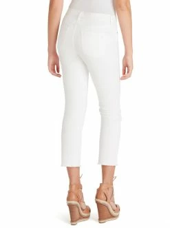 OJG Clothing Arrow Straight Ankle Jeans In White