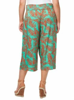 OJG Clothing Senna Pant In Spicy Orange Banana Leaves