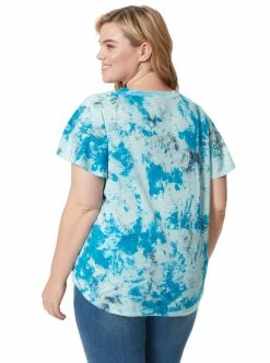 OJG Clothing Carly Tee In Turkish Tile Tie Dye