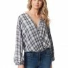 OJG Arya Bodysuit In Shadow Plaid Clothing