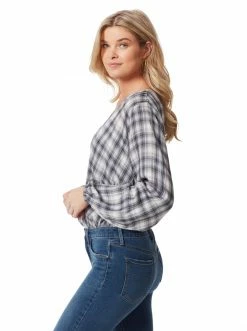OJG Arya Bodysuit In Shadow Plaid Clothing