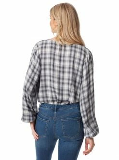 OJG Arya Bodysuit In Shadow Plaid Clothing