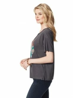 OJG Clothing Aitana Tee In Charcoal