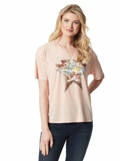 OJG Clothing Aitana Tee In Cameo Rose