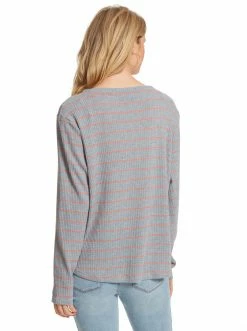 OJG Melinda Top In Light Heather Grey Clothing