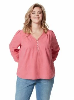 OJG Clothing Ariel Blouse In Desert Rose