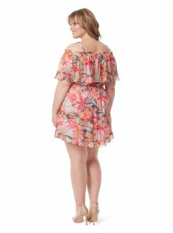 OJG Amaya Ruffle Dress In Floral Canopy New Arrivals