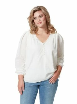OJG Clothing Ariel Blouse In Gardenia