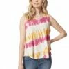 OJG Clothing Knox Tank In Golden Rod Tie Dye