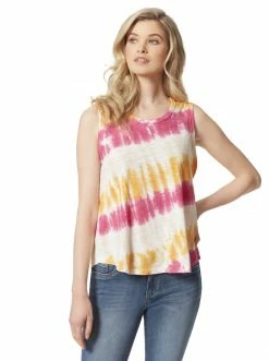 OJG Clothing Knox Tank In Golden Rod Tie Dye