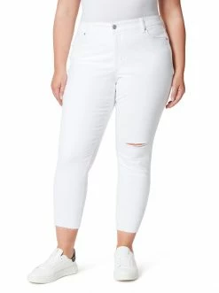 OJG Clothing Spotlight High Rise Straight Jeans In White