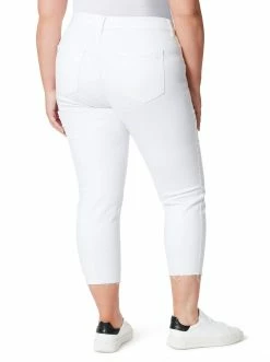OJG Clothing Spotlight High Rise Straight Jeans In White