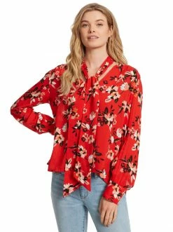 OJG Dazed Blouse In Sporadic Blooms Clothing