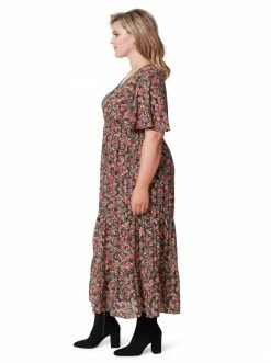 OJG Naomi Dress In Garden Escape