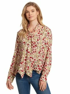 OJG Clothing Dazed Blouse In Canvas Posies