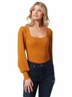 OJG Jaslynn Bodysuit In Buckthorn Brown Clothing
