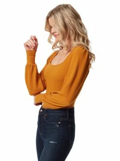 OJG Jaslynn Bodysuit In Buckthorn Brown Clothing