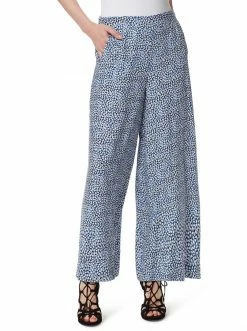 OJG Julie Wide Leg Pants In Paint Daubs