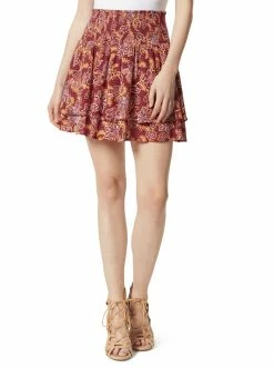OJG Veronica Skort In Red Dahlia Moroccan Blooms