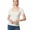 OJG Jordyn Sweetheart Top In Gardenia
