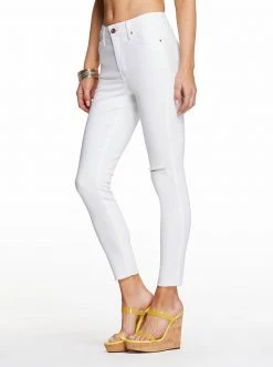 OJG Adored Ankle Skinny Jeans In White