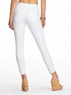 OJG Adored Ankle Skinny Jeans In White