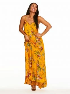 OJG Alanis Tier Dress In Tropical Oasis