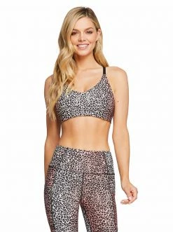 Rockfit Allie Sport Bra In Rosette Mini Cheetah Ombre Clothing