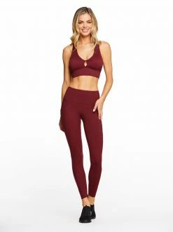 Rockfit Clothing Ariel Bra In Zinfandel