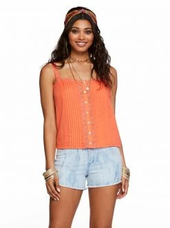 OJG Clothing Albi Lace Cami In Emberglow