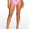 Amerex Basic Solids High Waisted Bottom In Azaelia Swim