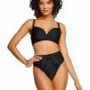 Amerex Basic Solids Twisted D-Bra In Black