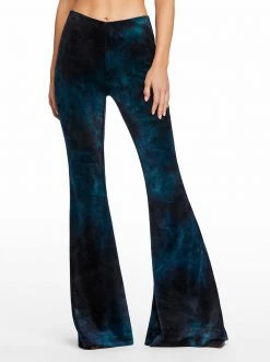 OJG Reese Pull On Flare In Black Tie Dye Clothing