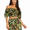 OJG Brinne Top In Island Wildflower Black