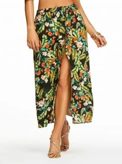 OJG Irina Skirt In Island Wildflower Black Best Sellers