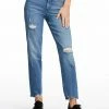 OJG Spotlight High Rise Straight Jeans In Blue Streak
