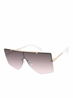 CIO Exquisite Shield Sunglasses In Rose Gold