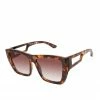 CIO Stylish Rectangular Sunglasses In Tortoise