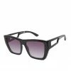 CIO New Arrivals Stylish Rectangular Sunglasses In Black