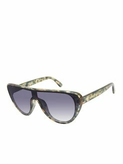 CIO Mod Shield Sunglasses In Olive Tortoise